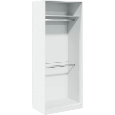 vidaXL Skab Hvid 80x50x200 cm Træ - Skab vidaXL Skab Hvid 80x50x200 cm Træ - Skab