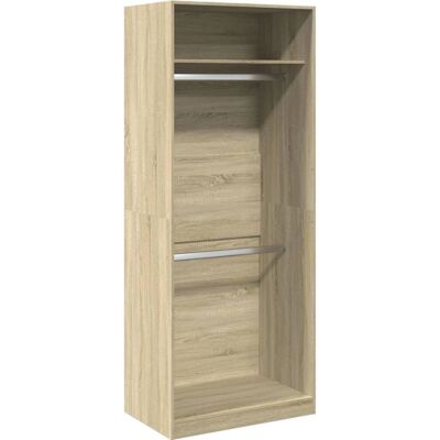 vidaXL Garderobe Sonoma Eg - 80x50x200 cm - Opbevaringsskab vidaXL Garderobe Sonoma Eg - 80x50x200 cm - Opbevaringsskab