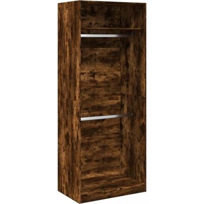 vidaXL Kast Smoked Oak - 80x50x200 cm - 1 plank vidaXL Kast Smoked Oak - 80x50x200 cm - 1 plank