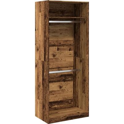 vidaXL vaatekaappi vanhasta puusta 80x50x200 cm - Vaatekaappi vidaXL vaatekaappi vanhasta puusta 80x50x200 cm - Vaatekaappi
