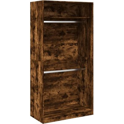 vidaXL Rookeiken Kleiderschrank - 100x50x200 cm, 2 vakken vidaXL Rookeiken Kleiderschrank - 100x50x200 cm, 2 vakken