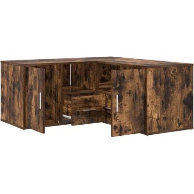 vidaXL Hoekrek Kast in eikenhout 160x40x45 cm - Hoekrek vidaXL Hoekrek Kast in eikenhout 160x40x45 cm - Hoekrek