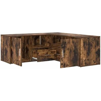 vidaXL Rookeiken Hoek Kast - 200x40x45 cm vidaXL Rookeiken Hoek Kast - 200x40x45 cm