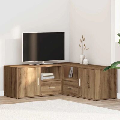 vidaXL Hoekkast Eiken 200x40x45 cm Spaanplaat - Hoekplank vidaXL Hoekkast Eiken 200x40x45 cm Spaanplaat - Hoekplank