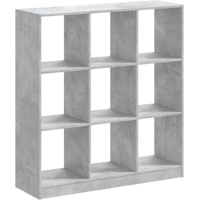 vidaXL Bibliothèque en bois d’ingénierie gris béton 102x32x108 cm vidaXL Bibliothèque en bois d’ingénierie gris béton 102x32x108 cm
