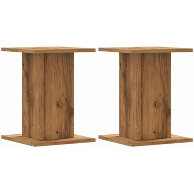 vidaXL Plantenstandaard Set - Bruin - 30x30x40 cm vidaXL Plantenstandaard Set - Bruin - 30x30x40 cm