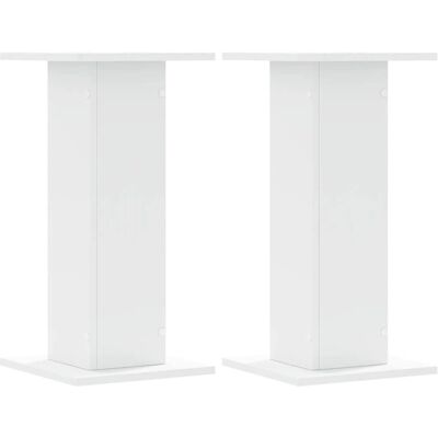 vidaXL Plantenstandaard 2 stuks Wit 30x30x60 cm Spaanplaat - Plantenondersteuning vidaXL Plantenstandaard 2 stuks Wit 30x30x60 cm Spaanplaat - Plantenondersteuning