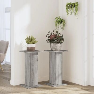 vidaXL Graues Sonoma Pflanzenständer - 30x30x60 cm Gartensupport vidaXL Graues Sonoma Pflanzenständer - 30x30x60 cm Gartensupport