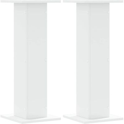 vidaXL Plant Stands 2 stuks Wit 30x30x80 cm Engineeringhout - Plant Stands vidaXL Plant Stands 2 stuks Wit 30x30x80 cm Engineeringhout - Plant Stands