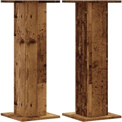 vidaXL Oude Hout 30x30x80 cm Plantenstandaard - Tuin Plant Pot Houder - 2 stuks vidaXL Oude Hout 30x30x80 cm Plantenstandaard - Tuin Plant Pot Houder - 2 stuks
