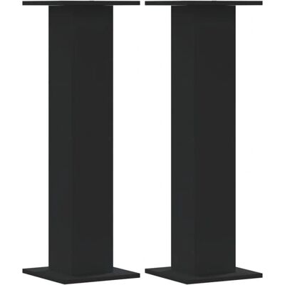 vidaXL Plantenstandaard 2 stuks Zwart 30x30x95 cm Spaanplaat vidaXL Plantenstandaard 2 stuks Zwart 30x30x95 cm Spaanplaat