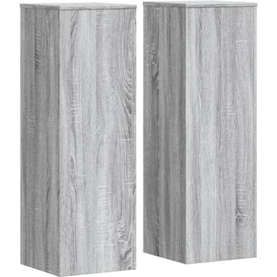 Support pour plantes vidaXL Gris Sonoma 2 pcs - Support de plantes Support pour plantes vidaXL Gris Sonoma 2 pcs - Support de plantes