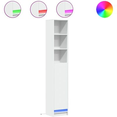 vidaXL Hochebene mit LED Weiß 69x32,5x200 cm - Highboard vidaXL Hochebene mit LED Weiß 69x32,5x200 cm - Highboard