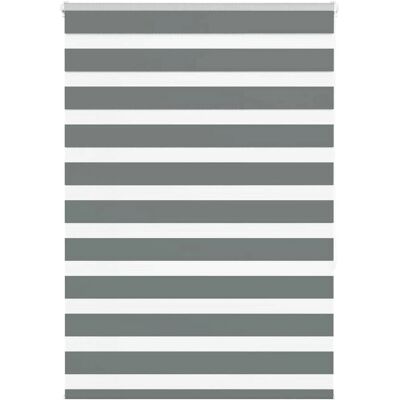 vidaXL Zebra Jaloezieën - 95x150 cm, Polyester, Donkergrijs, Modern vidaXL Zebra Jaloezieën - 95x150 cm, Polyester, Donkergrijs, Modern