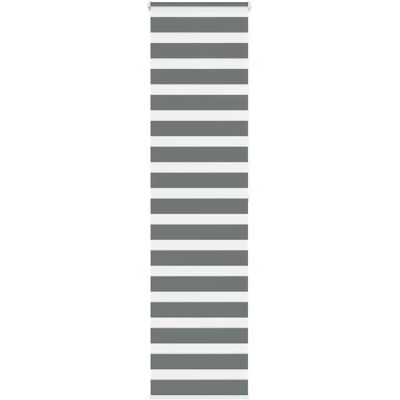 vidaXL Zebra-Rollläden - Dunkelgrau - 60x200cm - Langlebiges Polyester vidaXL Zebra-Rollläden - Dunkelgrau - 60x200cm - Langlebiges Polyester