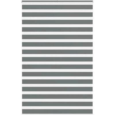 vidaXL Zebra Rolgordijn - 140x200 cm - Donkergrijs - Zebra patroon vidaXL Zebra Rolgordijn - 140x200 cm - Donkergrijs - Zebra patroon