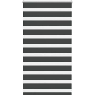 vidaXL Zebra Roller Blind - 75x100 cm - Black - Zebra Pattern vidaXL Zebra Roller Blind - 75x100 cm - Black - Zebra Pattern