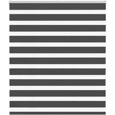 vidaXL Zebrarollos - 125x100 cm - Polyester Schwarz vidaXL Zebrarollos - 125x100 cm - Polyester Schwarz