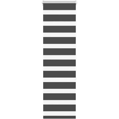 vidaXL Zebra-Rollo Schwarz - 45x150 cm - Zebra-Rollo vidaXL Zebra-Rollo Schwarz - 45x150 cm - Zebra-Rollo