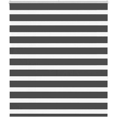 vidaXL Zebrarol - 120x150 cm - Zwart - Zebra rolgordijn vidaXL Zebrarol - 120x150 cm - Zwart - Zebra rolgordijn