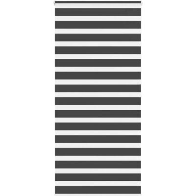 vidaXL Zebrageschirm - Polyester, Schwarz, 95x200 cm vidaXL Zebrageschirm - Polyester, Schwarz, 95x200 cm