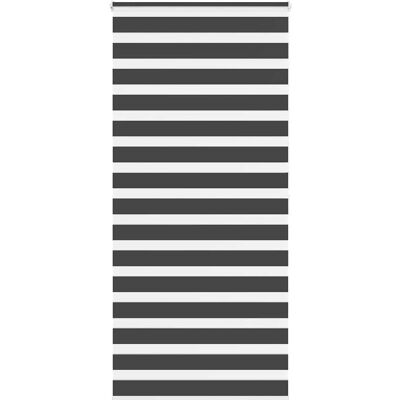 vidaXL Zebra-Rollo - 105x200 cm - Schwarz vidaXL Zebra-Rollo - 105x200 cm - Schwarz