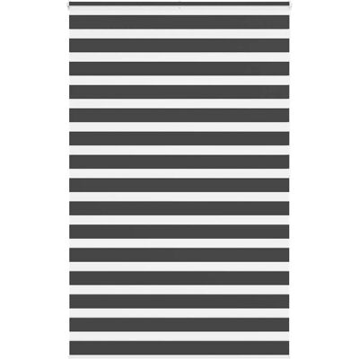 vidaXL Zebra-Rollo - Polyester - Schwarz - 140x200 cm vidaXL Zebra-Rollo - Polyester - Schwarz - 140x200 cm