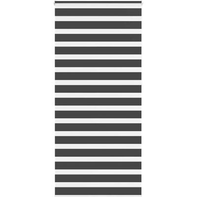 vidaXL Zebra-Jalousien - 95x230 cm - Schwarz Polyester - Zebra Muster - Privatsphäre & Lichtregulierung vidaXL Zebra-Jalousien - 95x230 cm - Schwarz Polyester - Zebra Muster - Privatsphäre & Lichtregulierung