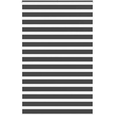 vidaXL Zebra-Rollo - 145x230 cm - Schwarz - Jalousie vidaXL Zebra-Rollo - 145x230 cm - Schwarz - Jalousie