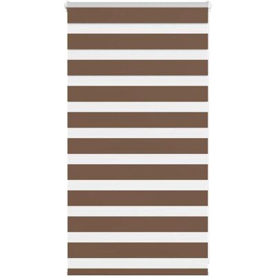 vidaXL Zebra-Rollo - Polyester, Braun - Raumdekor vidaXL Zebra-Rollo - Polyester, Braun - Raumdekor