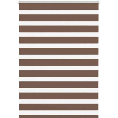 vidaXL Zebra-Rollos - Polyester, Braun, 110x100 cm vidaXL Zebra-Rollos - Polyester, Braun, 110x100 cm