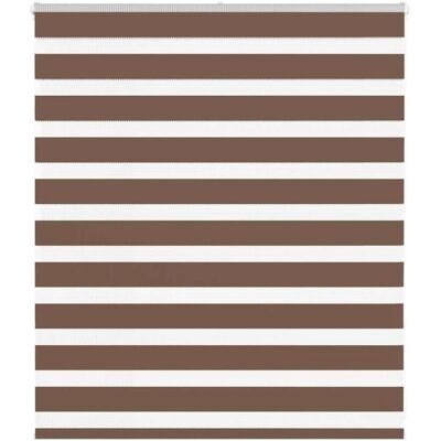 vidaXL Zebrarollos - 125x100 cm - Polyester Braun vidaXL Zebrarollos - 125x100 cm - Polyester Braun