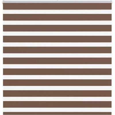 vidaXL Zebra-Rollo - 140x100 cm - Polyester - Braun vidaXL Zebra-Rollo - 140x100 cm - Polyester - Braun