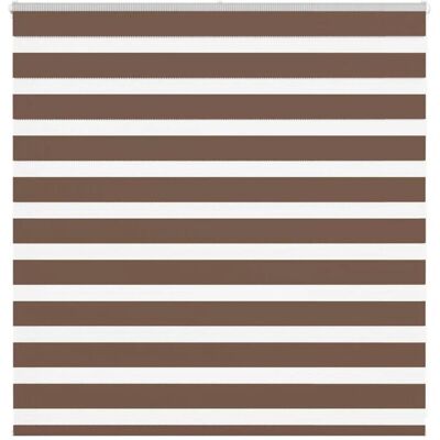 vidaXL Zebra-Rollos - Polyester - Braun - 145x100 cm vidaXL Zebra-Rollos - Polyester - Braun - 145x100 cm