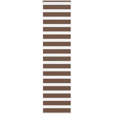 vidaXL Stores Zebra - Marron - Polyester - 65x200 cm - Publicité vidaXL Stores Zebra - Marron - Polyester - 65x200 cm - Publicité