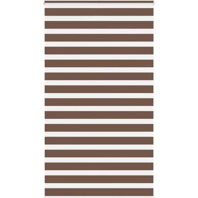 vidaXL Zebra-Rollladen - 125x200 cm - Polyester Braun vidaXL Zebra-Rollladen - 125x200 cm - Polyester Braun