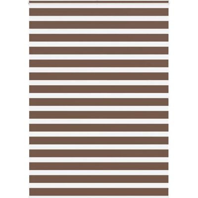 Persiana de Cebra VidaXL - Marrón - 155x200 cm - Poliéster Duradero Persiana de Cebra VidaXL - Marrón - 155x200 cm - Poliéster Duradero