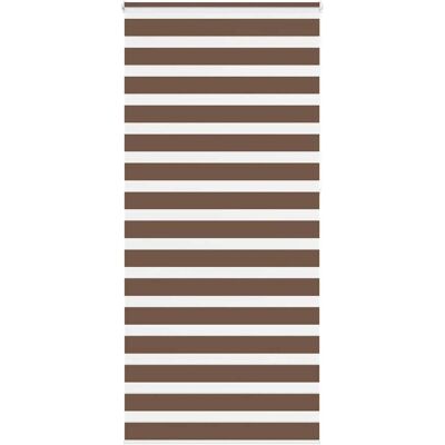 vidaXL Zebra-Rollo - Braun - Langlebiges Polyester - Privatsphäre vidaXL Zebra-Rollo - Braun - Langlebiges Polyester - Privatsphäre