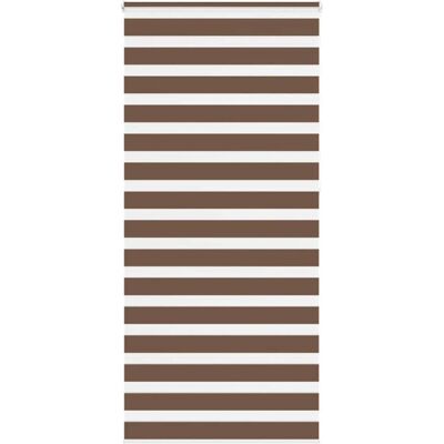 vidaXL Zebra-Rollo - Polyester, Braun, 115x230 cm - Fensterdeko vidaXL Zebra-Rollo - Polyester, Braun, 115x230 cm - Fensterdeko