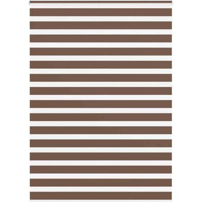 vidaXL Zebra-Rollos - Polyester, Braun, 155x230 cm vidaXL Zebra-Rollos - Polyester, Braun, 155x230 cm