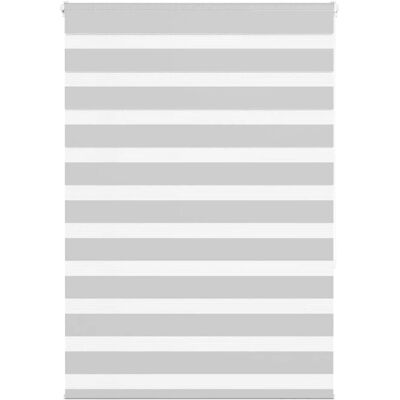 vidaXL Zebra-Rollo - 115x150 cm - Hellgrau - Zebra-Rollo vidaXL Zebra-Rollo - 115x150 cm - Hellgrau - Zebra-Rollo