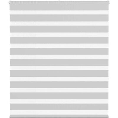 Stores Zèbres VIDAXL - Gris Clair - Polyester - Design Moderne - 120x150cm - Publicité Stores Zèbres VIDAXL - Gris Clair - Polyester - Design Moderne - 120x150cm - Publicité