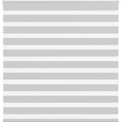 vidaXL Zebra Blinds - 145x150 cm - Polyester Grey vidaXL Zebra Blinds - 145x150 cm - Polyester Grey