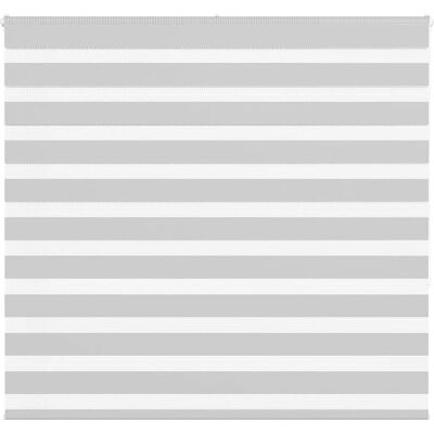 vidaXL Zebra rolgordijnen - 160x150 cm - Lichtgrijs - Zebra Rolgordijnen vidaXL Zebra rolgordijnen - 160x150 cm - Lichtgrijs - Zebra Rolgordijnen