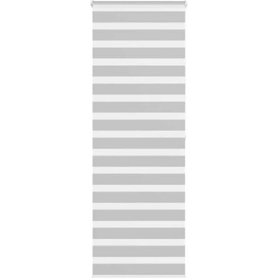 vidaXL Zebra-Jalousien - Polyester Grau - Raumdekor vidaXL Zebra-Jalousien - Polyester Grau - Raumdekor