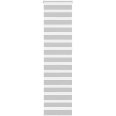 vidaXL Zebrarollo - 55x230 cm, Grau, Polyester, Modern - Zebra Blinds vidaXL Zebrarollo - 55x230 cm, Grau, Polyester, Modern - Zebra Blinds
