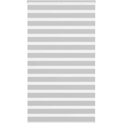 vidaXL Zebra Rollos - 135x230 cm Grau Polyester Modern vidaXL Zebra Rollos - 135x230 cm Grau Polyester Modern
