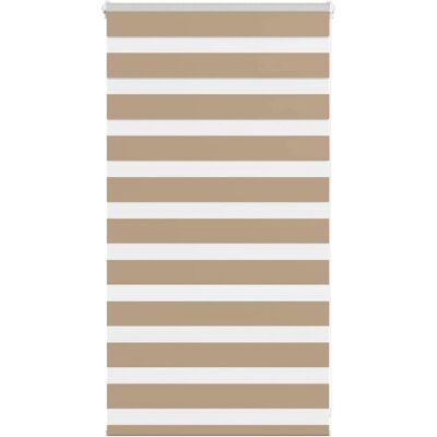 Store enrouleur zèbre VIDAXL Marron 80x100 cm - Polyester - Publicité Store enrouleur zèbre VIDAXL Marron 80x100 cm - Polyester - Publicité