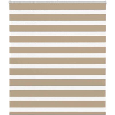 vidaXL Zebrastreifen Rollos - 120x100 cm, Polyester, Braun - Zebra Rollos vidaXL Zebrastreifen Rollos - 120x100 cm, Polyester, Braun - Zebra Rollos