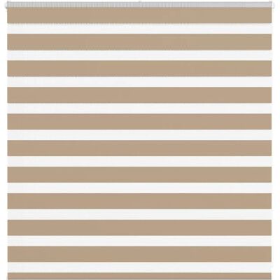 vidaXL Zebra-Rollos - 140x100 cm Polyester Braun - Fensterjalousien vidaXL Zebra-Rollos - 140x100 cm Polyester Braun - Fensterjalousien